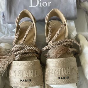 LIMITED EDITION Christian Dior Granville espadrilles